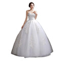 Elegant Bridal Gown New Wedding Gown for Women 2023 Lace Embroidery Sleeveless  Wedding Dresses