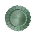 Weddings Parties Table Setting Green Charger Plates Restaurant Dinnerware Plastic Round Chargers for Plates