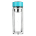 Double Wall Smart Temperature Display Glass Tea Water Bottle
