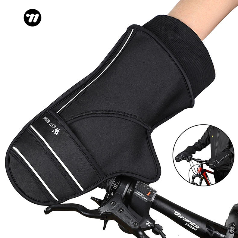 WESTBIKING Plus Warm Bicycle Handlebar Gloves MTB Mountain Road Bike Bar Gloves for Outdoor Handlebar Covers