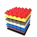 Multi Color Recording Studio Sound Absorbing Sponge Sound Insulation Wall Panels Pyramid Foam Acoustic Sound Proof