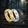 OEM/ODM Custom Nordic Viking Rune Totem Lettering Fashion Stainless Steel Titanium Cuban Bracelet Chain Stainless Steel