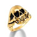 Wholesale Custom Jewelry Stainless Steel Man Ring Punk Gold Black Blue Silver Man Woman Ring