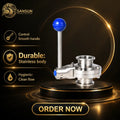 Sanitary Stainless Steel Tri Clamp Butterfly Valve 304 316L Food Grade Manual Water Valve
