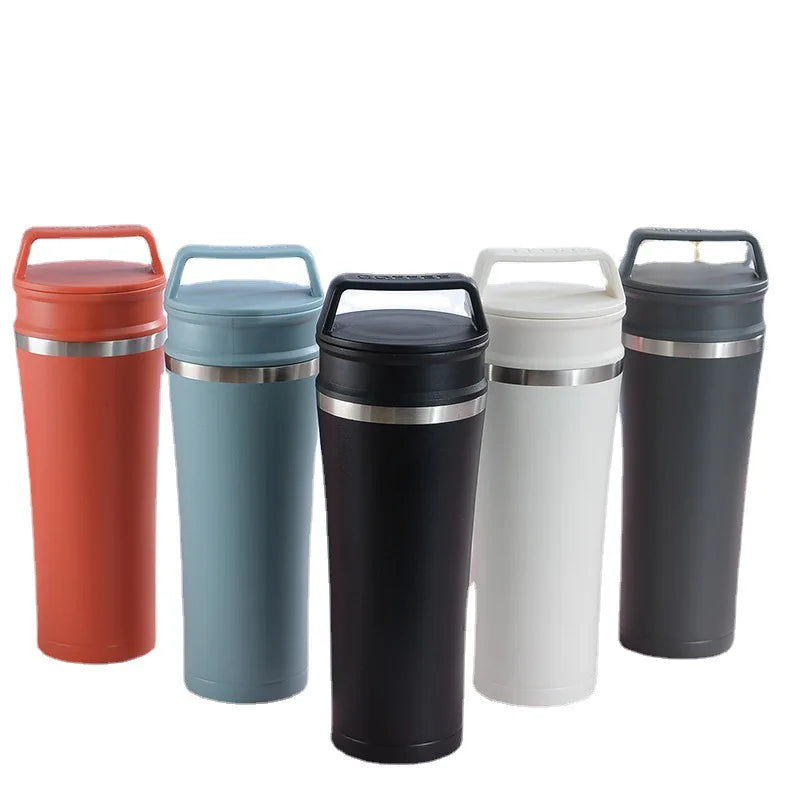 FX Bottle Portable 450ml Coffee Tumbler Stainless Steel Vacuum Insulated Coffee Mug with Leak Proof Lid Custom Logo Printing