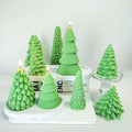 3D Christmas Tree  Shape Silicone Candle Mold for Home Party Decoration