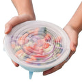Bpa Free 100% Food Grade Multi-function Kitchen Silicone Stretch Lids Food and Bowl Covers 6 Set