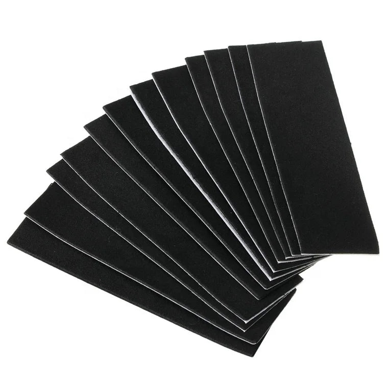Wholesale Cheap Black 110*35mm Cut Uncut Finger Skateboard Fingerboard Foam Tape Grip Tape