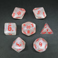 New Listing Unique Sickle Font Gradient Acrylic Dice Polyhedral DND Dice Set for Board Game