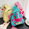 Fashion Unique New Knit Bag Summer Flower Flower New Vest Shape Letter Crochet Bag for Women