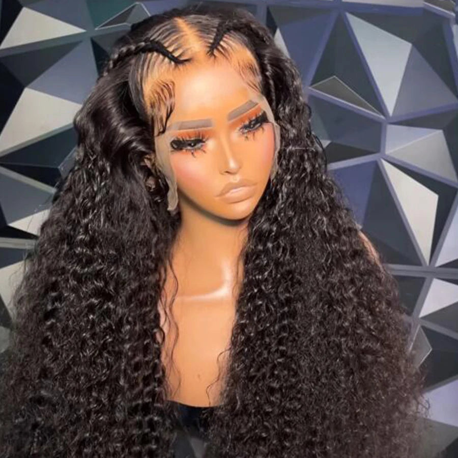 Wholesale Brazilian Glueless 360 for Lace Long Braid Wigs Remy Invisible Bleached Knots Transparent HD Lace Customizable