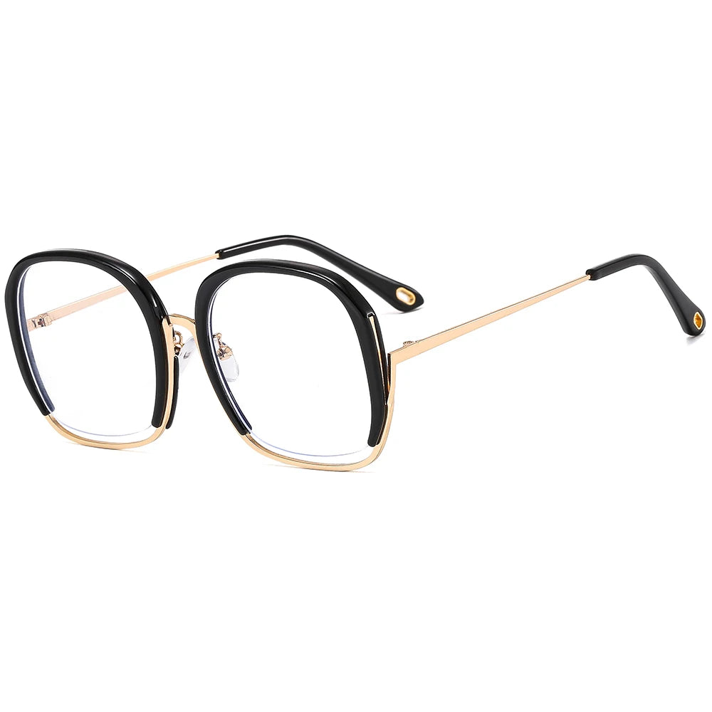 Custom logo Spectacles Frames Eyewear Woman Glasses square Frame Anti Blue Light Blocking Glasses 2022