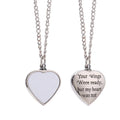 Sublimation Cremation Necklace Memorial Ashes Keepsake/urn Necklace With Filling Tool