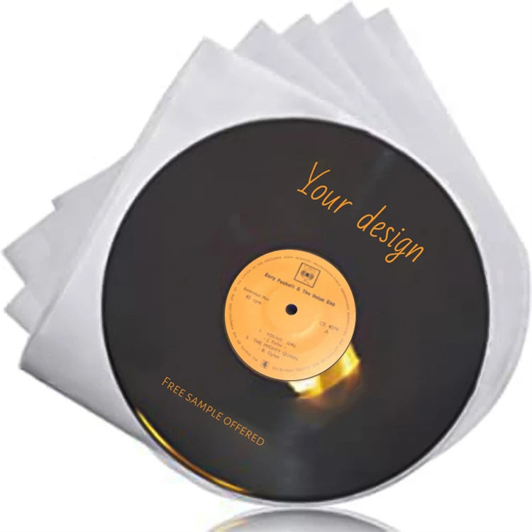 12." X 12" Clear Plastic Protective Lp Collection Outer Sleeves Vinyl Record Sleeves Album CoversCardboard Record Sleeves
