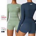 Wholesale Custom Logo Quick Drying Breathable 3 Piece Sportswear Gym Fitness Sport Clothes Women Three-Piece Sportswear Yoga Set