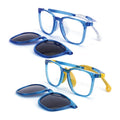 TR90 Unisex Kids Sunglasses Flexible Hingeless Optical Frame Magnetic Clip Polarized Lenses Drop Shippable Diamond Face Glasses