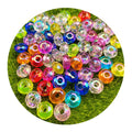 Wholesale 100Pcs/Lot 14MM Candy Colors Flat Disc Loose Beads Round Acrylic Spacer Beads for Bracelet Necklace Jewelry DIY Making