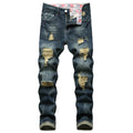 Vintage Style Mens Streetwear 2022 Men Jeans Trouser Quality Men Ripped Jeans