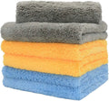 Microfiber Coral Fleece Car Detailing Towel Colorful Car Waxing Plush Drying Cleaning Towel