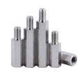 M2.5 M3 M4 M6 CNC Machining Metal Standoff Spacer Stainless Steel & Brass Hex Threaded PCB Male Female Screw Milling Process