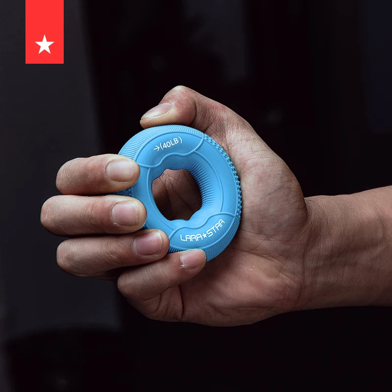 LS1160 Silicone Finger Strengthener Rings Portable Wrist Exercise Silicone Hand Grip Ring Grip Device Silicone Grip Ring