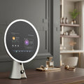 Vercon Smart Beauty Mirror Auto Led Light Android OS WiFi Connected Bluetooth Music for Person AI Skin Care and Makeup