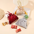 INS-Style Creative Candy Bag Handheld Wedding Favor Gift Wedding Candy Velvet Packaging Bag
