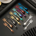 Stainless Steel Coffee Spoon Creative Butterfly Handle Spoon Fruit Fork for Stirring Drink Mixing Milkshake Jam