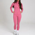 2024 New Trendy Active Wear Spandex Fabric Compression Zip Workout Yoga Jacket and Legging Set