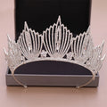 Wow Sheila Full Diamond Crown Headband Alloy Rhinestone Bridal Crown for Studio Wedding Makeup Elegant Hair Accessories