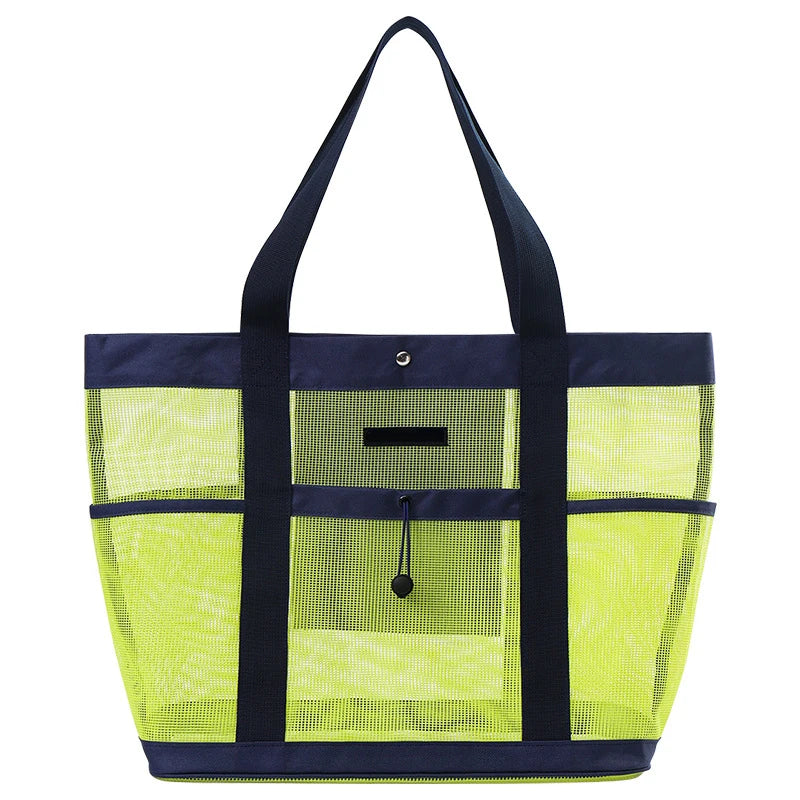 Personalized Large Waterproof Beach Bag Wholesale Summer Mesh Tote Bags for Women
