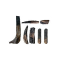 Modern Brown Ceramic Wood Logs Large Set for Gas/Electricity/Bio Ethanol Fireplace and Fire Pit