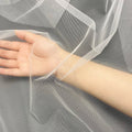 Wholesale 120\" Bridal Veil 100% Nylon Embroidered Tulle Fabric Strong Transparent Wedding Mesh for Girls' Dresses Bridal Veil