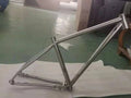 China Manufactured Titanium Racing Bike Frame for Road Bicycles 5-Year Warranty Lightweight 1.5kg