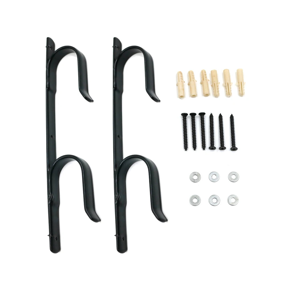 2pcs Hunting Truck Gun Rack Tool Bow Rack Gun Wall Mount Storage Rack J-Hook Gun Hangers Set