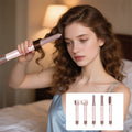 High Quality Professional Electric 5-in-1 Ionic Hair Dryer Brush Curler Set with Multi Nozzles for Travel Salon Hotel & Home Use