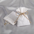 10X15CM Direct Sale Wholesale  Eco Friendly Canvas Cotton Drawstring Jewelry Pouch Bag With Jute String