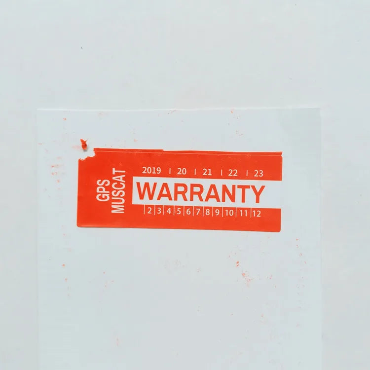 Free Design Custom Print Tamper Proof Security Void Destructive Paper Labels Custom Eggshell Parcel Stickers