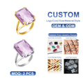 Gemstones Luxury Real 925 Sterling SIlver Ring Flower Fine Jewelry Gift Female Black Onyx Gold Plated Ring for Women