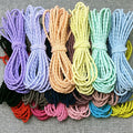 Wholesale High Elasticity Thin Bean Tie Colorful Hair Rope Elastic Band Handmade DIY Hair Ring Hair Tie Accessories Material