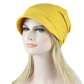 Women Soft Satin Lining India Hat Stretch Sleep Cap Muslim Ruffle Cancer Chemo Hat Beanie Scarf Turban Head Wrap Cap