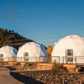 Luxury Outdoor Glamping Tents Igloo Dome Black  for Resorts