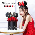 Zexwrap Lovely Bow Mickey Bucket Flower Pot Gift Box DIY Round Box for Children's Day Birthday Party Kids