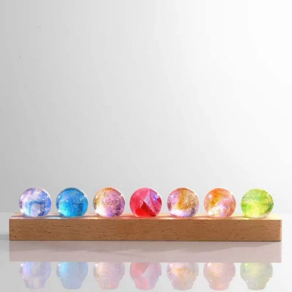 Adl Popular Souvenir Gifts Company Different Colors Wedding Gifts Glass Crystal Glaze Colorful Ball With Light