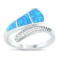 925 Silver Gem Classic Brass Silver Plated Fish Tail Opal Citrine Initial Unisex Ring with 10 Days Shipping Time