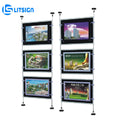 Window Rectangle Hanging A4 Panel Advertise Screen Light Box A3 Led Frame Illuminated Indoor Poster Display Ultra Slim Dustproof