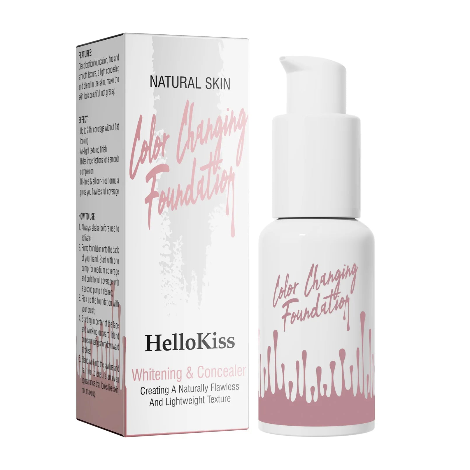 Color Changing Temperature Changing Foundation Makeup Full Coverage Liquid and Matte Cream Private Label Foundation