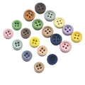 Wholesale 10mm Round Button 4 Holes Wooden Button for Kids Clothing Crafts