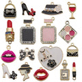17pcs Mixed CC Designs Alloy Charms for Jewelry Making Alloy Designer Charms