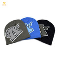 Y2K Gothic Character All-Over Print Jacquard Knit Beanie Custom Logo Winter Skull Cap Dot Bow Camouflage Unisex Adult Low MOQ No
